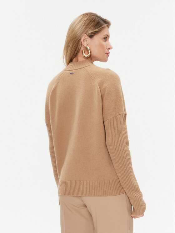 BOSS Boss Sweater Foltin 50501575 Bézs Relaxed Fit