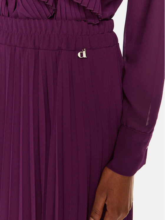 Dixie Dixie Plisovaná sukně G319K017A Fialová Regular Fit