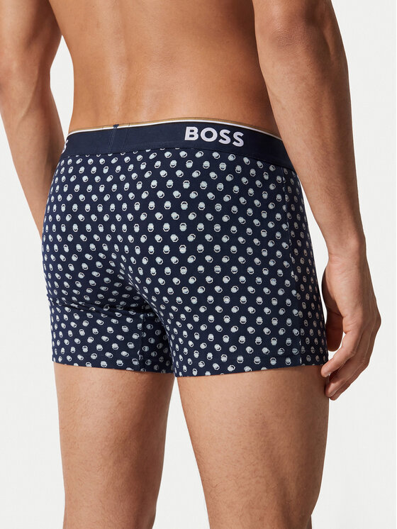 BOSS BOSS Set de boxeri﻿ BoxerBr 3P Power Des 50554438 Bleumarin