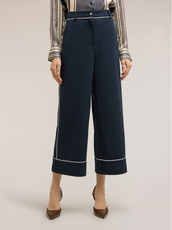 Motivi Pantaloni di tessuto P017Q004423N034 Blu Over Fit