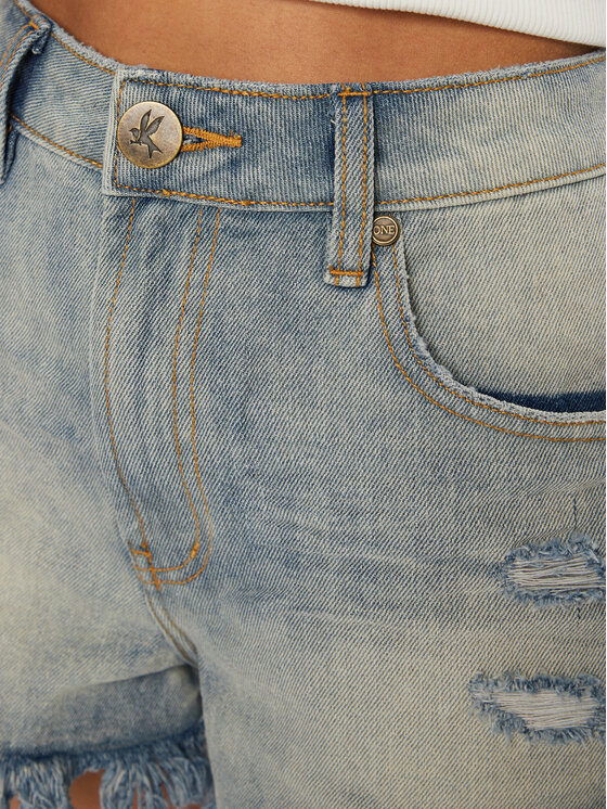 One Teaspoon One Teaspoon Farmer rövidnadrág Outlaws 26779 Kék Regular Fit