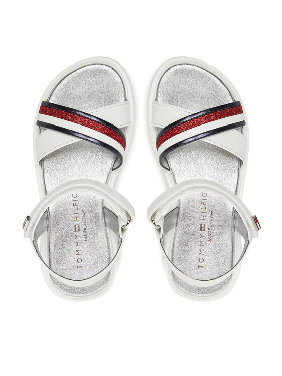 Tommy Hilfiger Tommy Hilfiger Sandały Sandal T4A2-33799-0273 Biały