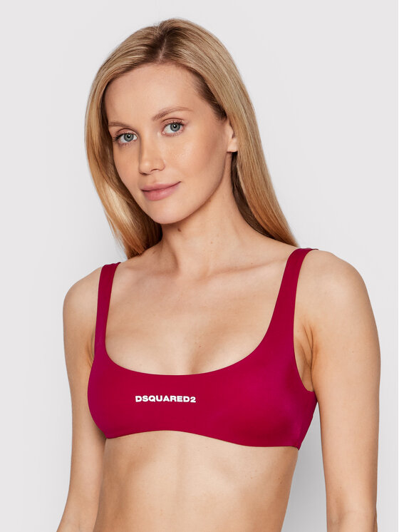 Dsquared2 Underwear Gornji del bikini D6BX03270 Bordo rdeča