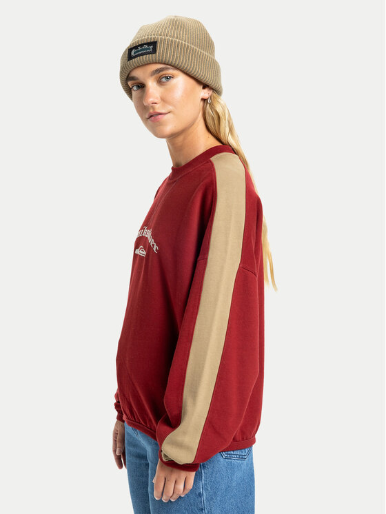 Quiksilver Quiksilver Суитшърт Mercury Block EQWFT03202 Червен Boxy Fit