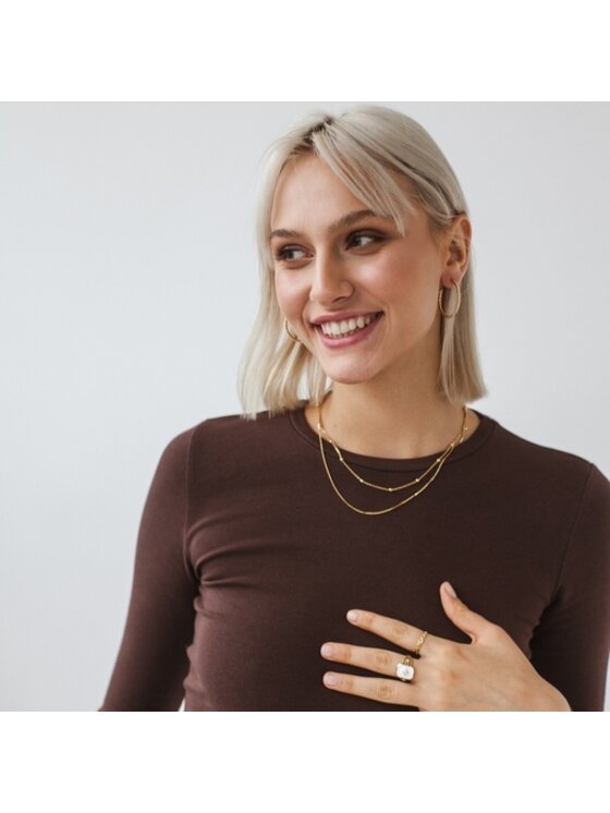 ANIA KRUK ANIA KRUK Naszyjnik MRUNM0590Z Żółte złoto
