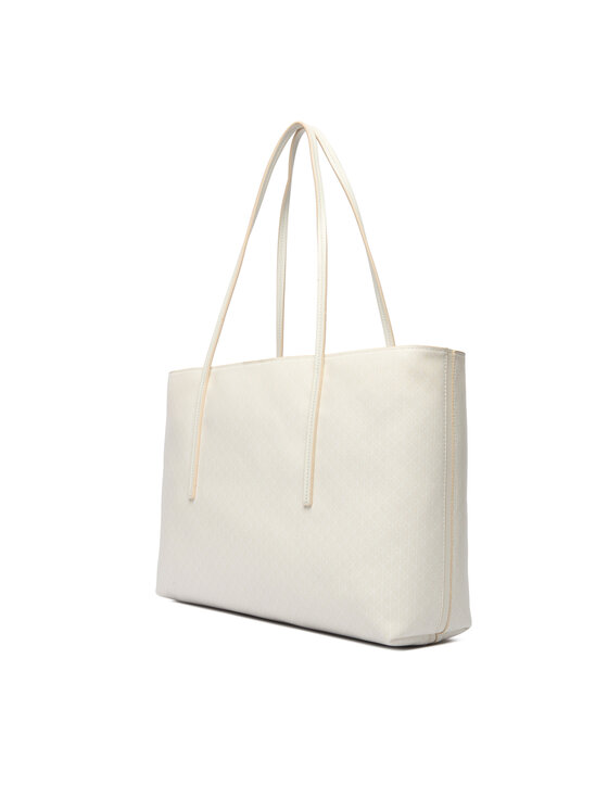 Calvin Klein Calvin Klein Handtasche Emblem Aop Tote W/ Pouch LV04F3266G Écru