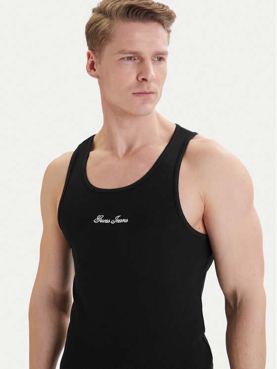 Guess Jeans Guess Jeans Topiņš M6GP05 KA0H1 Melns Regular Fit