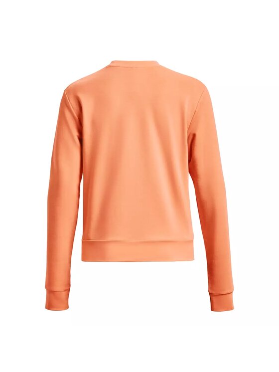 Under Armour Under Armour Bluza Rival Terry Crew Pomarańczowy Regular Fit