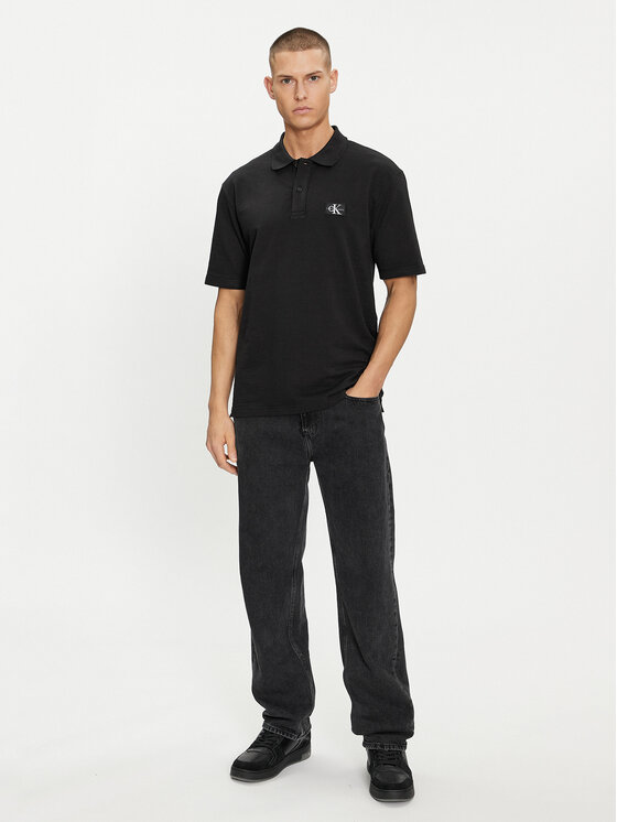 Calvin Klein Jeans Calvin Klein Jeans Polo J30J325433 Μαύρο Regular Fit