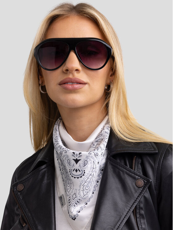 BIG STAR BIG STAR Kurtka skórzana MHAELA_906_130 Czarny Slim Fit