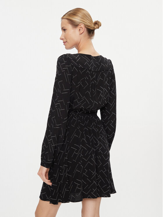 Pepe Jeans Pepe Jeans Kleid für den Alltag Amber PL953442 Schwarz Regular Fit