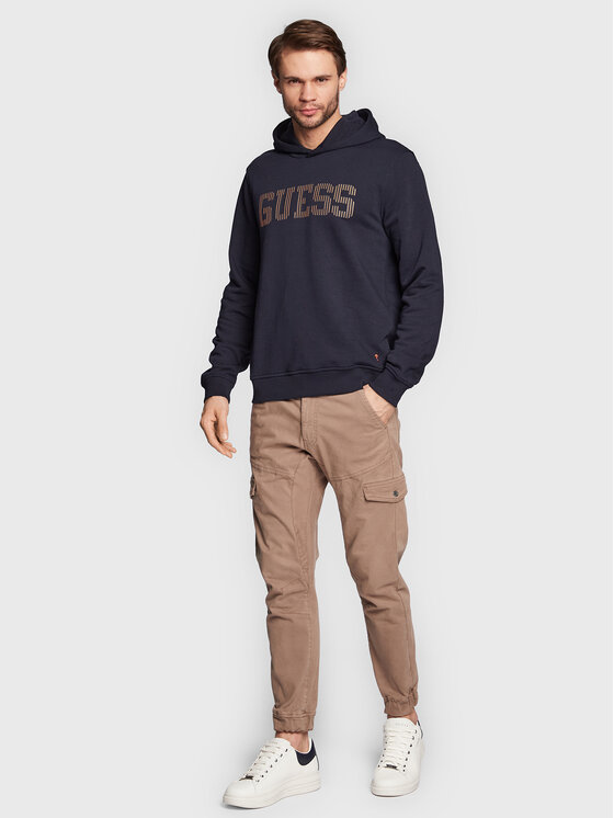 Felpa M3RQ36 KBK32 Blu scuro Slim Fit