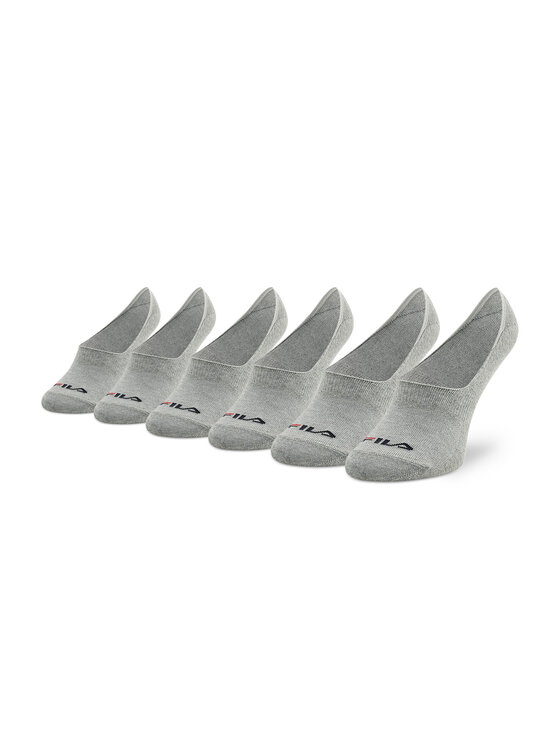 Set di 3 paia di pedulini unisex F1278 Grigio
