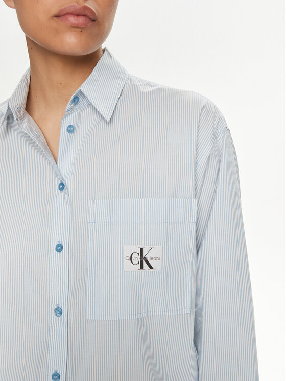 Calvin Klein Jeans Calvin Klein Jeans Marškiniai J20J222610 Mėlyna Relaxed Fit