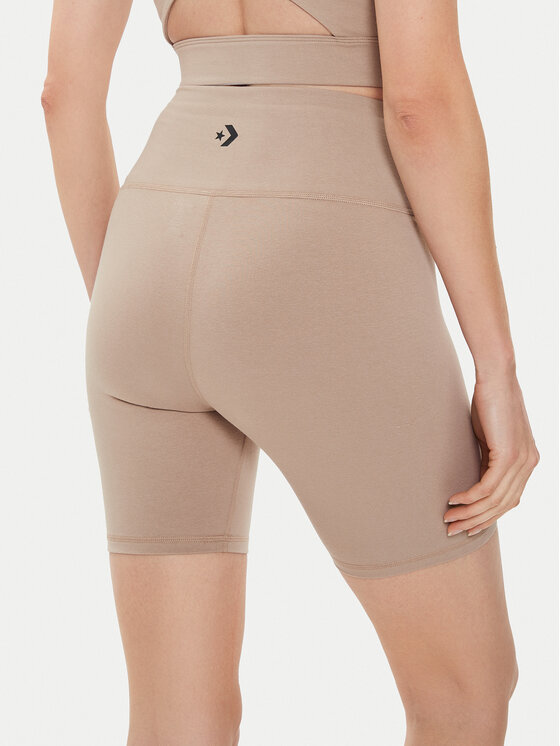 Converse Converse Спортивні шорти W Wordmark Bike Short 10024539-A10 Бежевий Skinny Fit