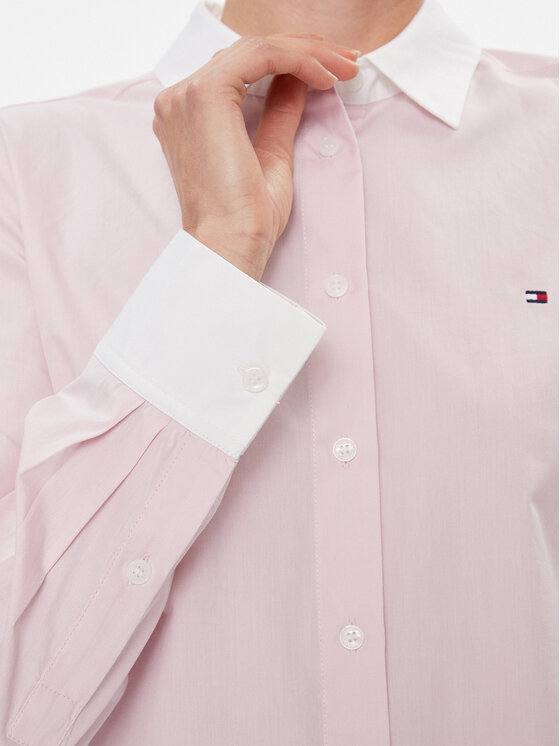 Tommy Hilfiger Tommy Hilfiger Πουκάμισο Fill A Fill Regular Shirt WW0WW40531 Ροζ Regular Fit