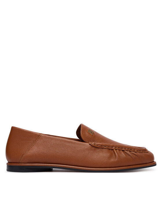 Tommy Hilfiger Lords Leather Ruched Toe Loafers FW0FW09250 Maro