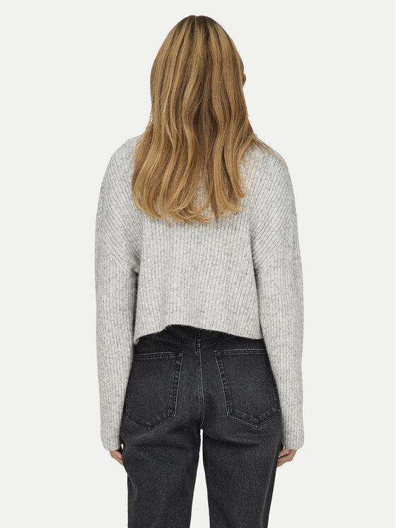 ONLY ONLY Rollkragenpullover Melanie 15321177 Grau Regular Fit