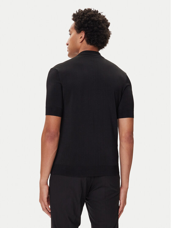 HUGO HUGO Polo marškinėliai Sayfong-4 50542750 Juoda Regular Fit