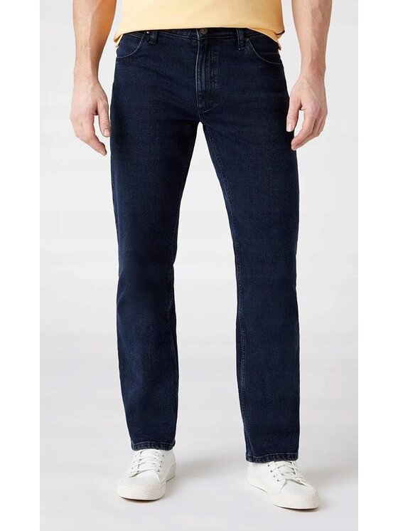 Wrangler Wrangler Jeansy Straight Niebieski Regular Fit