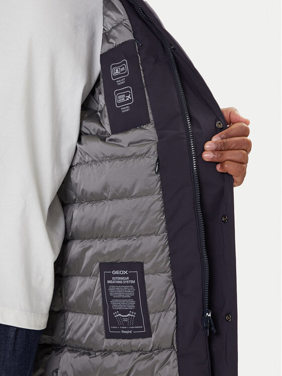 Geox Geox Talvemantel Aurelio M5625K T3194 F1624 Tumesinine Regular Fit