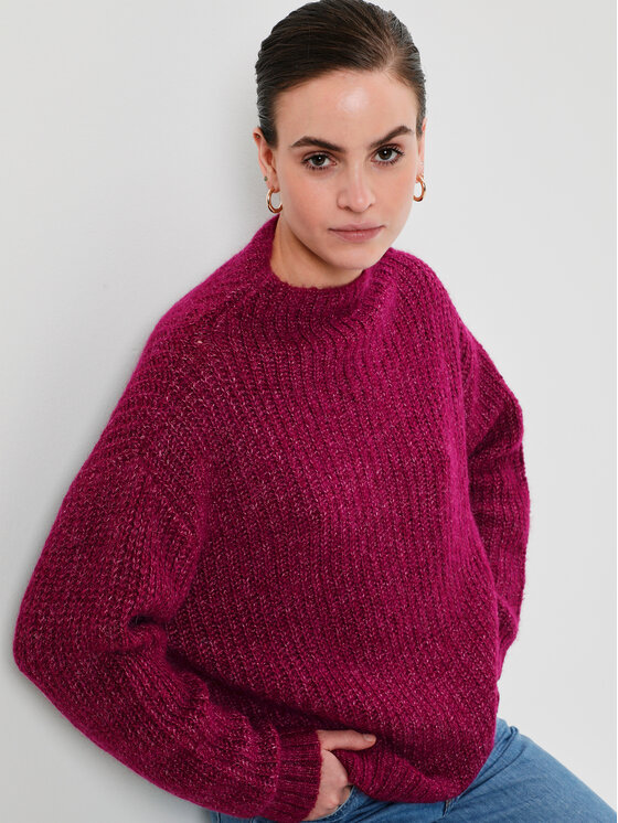 Maglione Elanni 10103997 Viola Relaxed Fit