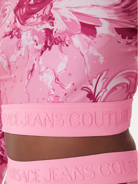 Versace Jeans Couture Versace Jeans Couture Bluza 80HAH218 JS532 Roza Slim Fit