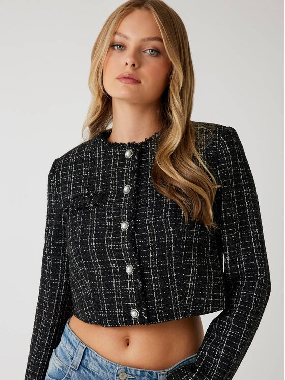 Guess Guess Marynarka 179388 Czarny Classic Fit