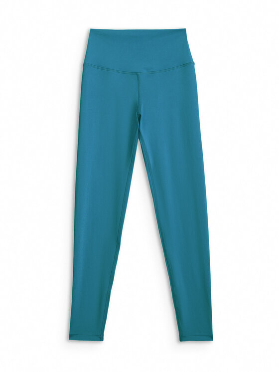 4F 4F Legginsy MULTI ACTIVE Turkusowy Slim Fit