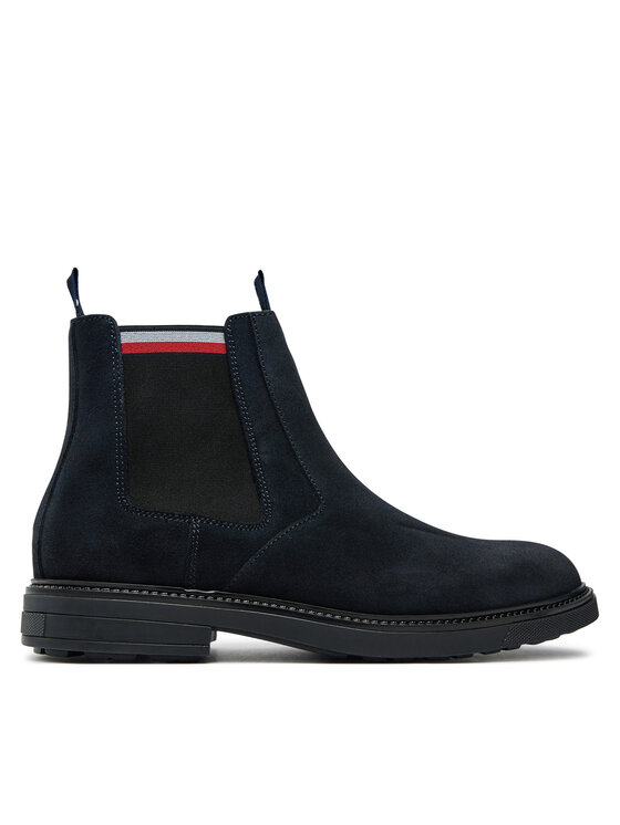 Ghete Jodhpur Tommy Hilfiger Chelsea FM0FM05191 Bleumarin