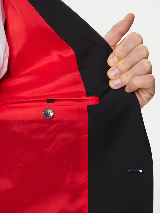 HUGO Hugo Odijelo 50450994 Crna Extra Slim Fit