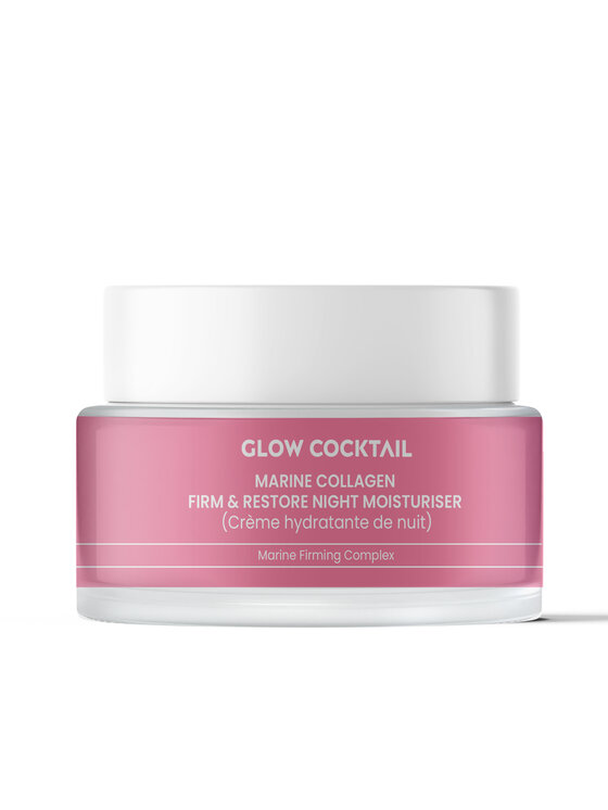 Glow Cocktail Glow Cocktail Krem Nocny Kolagen Morski – Ujędrniający 50 ml Pielęgnacja na noc