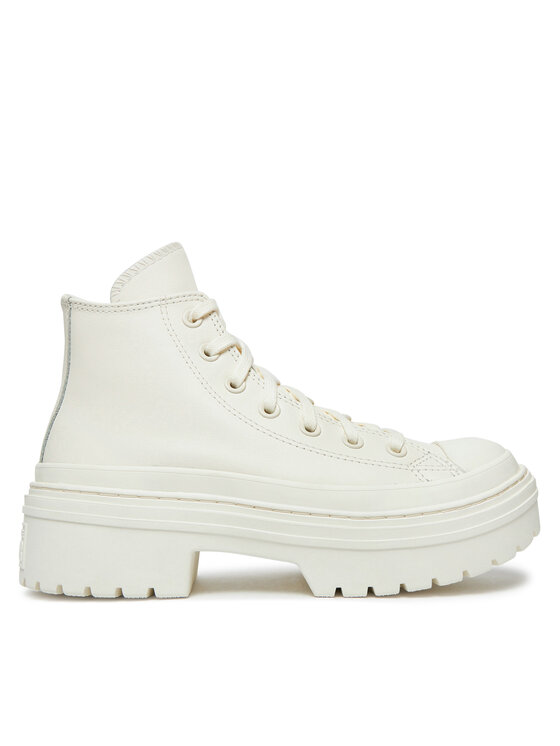 Converse Converse Členková obuv Chuck Taylor All Star Lugged Heel Leather Platform A10370C Biela