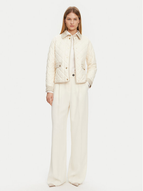 Marella Marella Palazzo hlače Olinto 2513131053 Bela Wide Leg