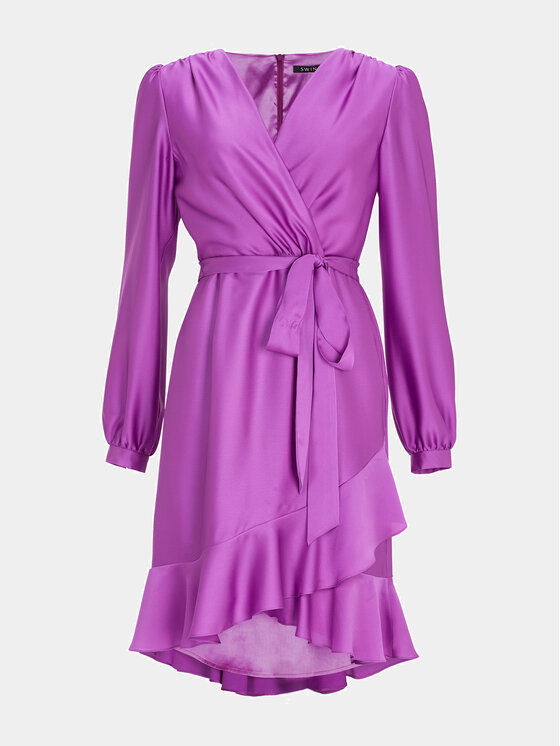 Swing Swing Kokteilinė suknelė 5AG06500 Violetinė Regular Fit