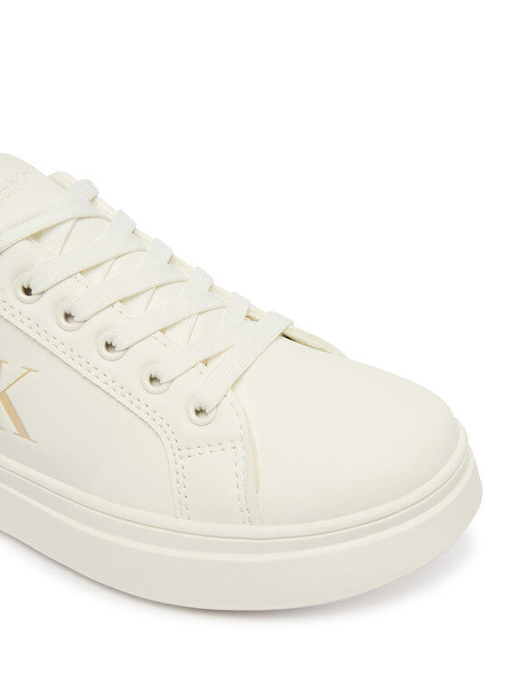 Calvin Klein Calvin Klein Sneakersy Low Cut Lace Up V3X9-83300-1355 Biela