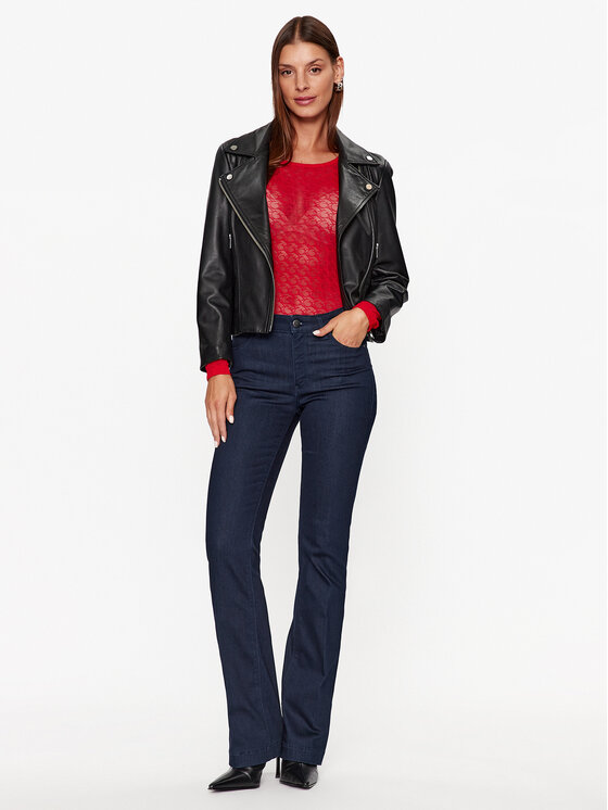 Guess Guess Bodi O3BM11 KBXA0 Rdeča Slim Fit