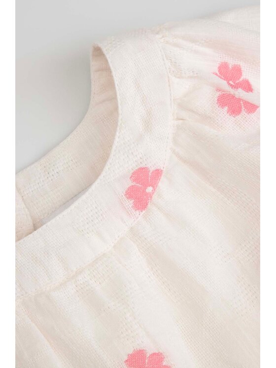 Coccodrillo Coccodrillo Komplet t-shirt i spodenki WC6117301TGK-003 Kremowy Regular Fit