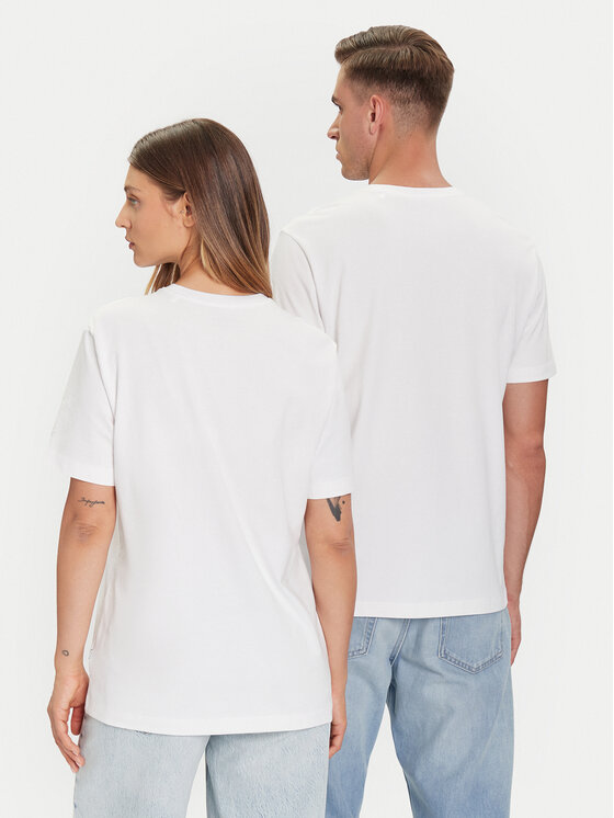 Guess Jeans Guess Jeans T-Shirt M5BI78 K8FQ4 Biały Regular Fit