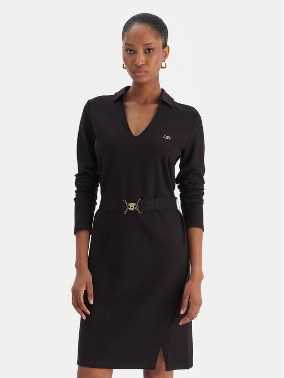 Liu Jo Liu Jo Повсякденна сукня TF5224 JS182 Чорний Regular Fit