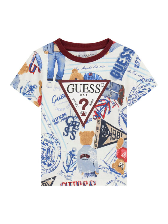 Guess Guess Tričko N6RI04 K8HM4 Farebná Regular Fit