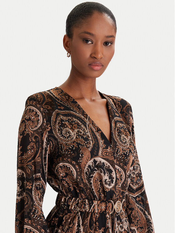 Guess Guess Sukienka codzienna W5BK53 W2770 Brązowy Regular Fit