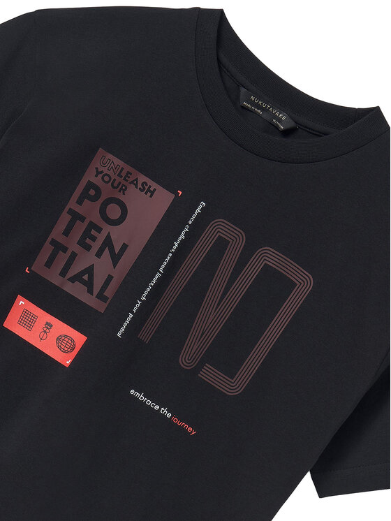 Mayoral Mayoral Majica 6014 Črna Regular Fit