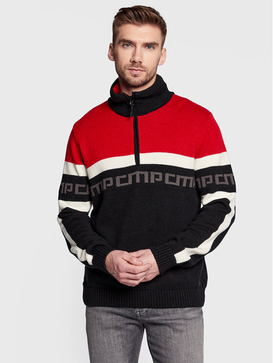 CMP Pulover 7H77263 Negru Regular Fit