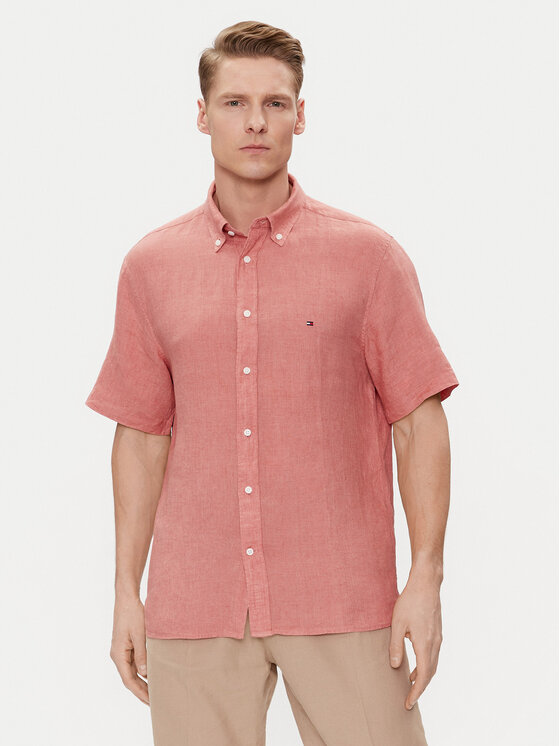 Tommy Hilfiger Tommy Hilfiger Camicia MW0MW35207 Rosa Regular Fit