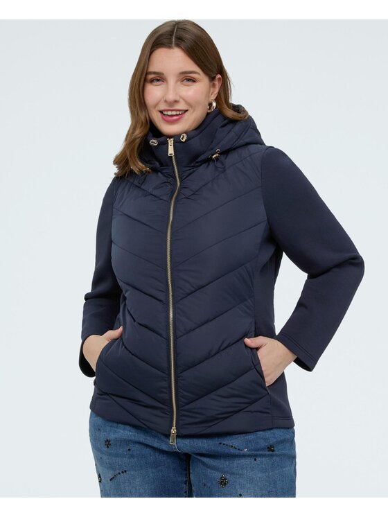 Fiorella Rubino Fiorella Rubino Giubbotto piumino F058T001492N034 Blu A-Line Fit