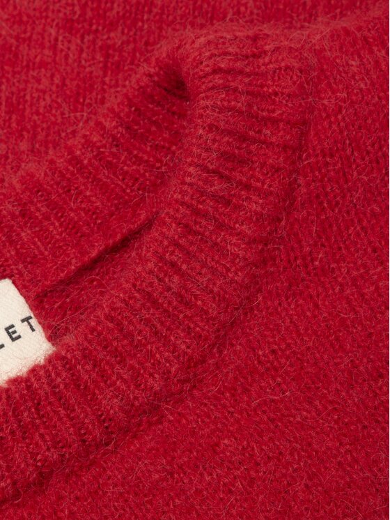 Le Collet Le Collet Sweter DIANA Czerwony Oversize
