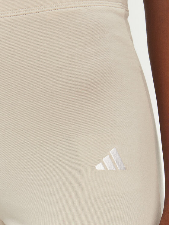 adidas adidas Colanți Essentials Small Logo JD3072 Bej Flare Fit