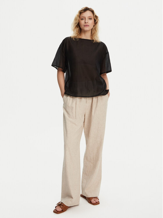 Bomboogie Bomboogie Blúz SW9008TLYA5 Fekete Relaxed Fit