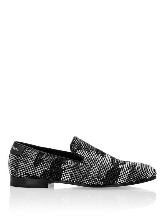 PHILIPP PLEIN PHILIPP PLEIN Mokasíny 11423 Stříbrná